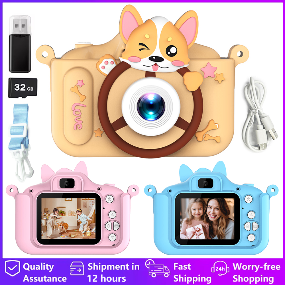 Kids Toys Top View - 1080P HD Kids Camera Toys 2-Inch