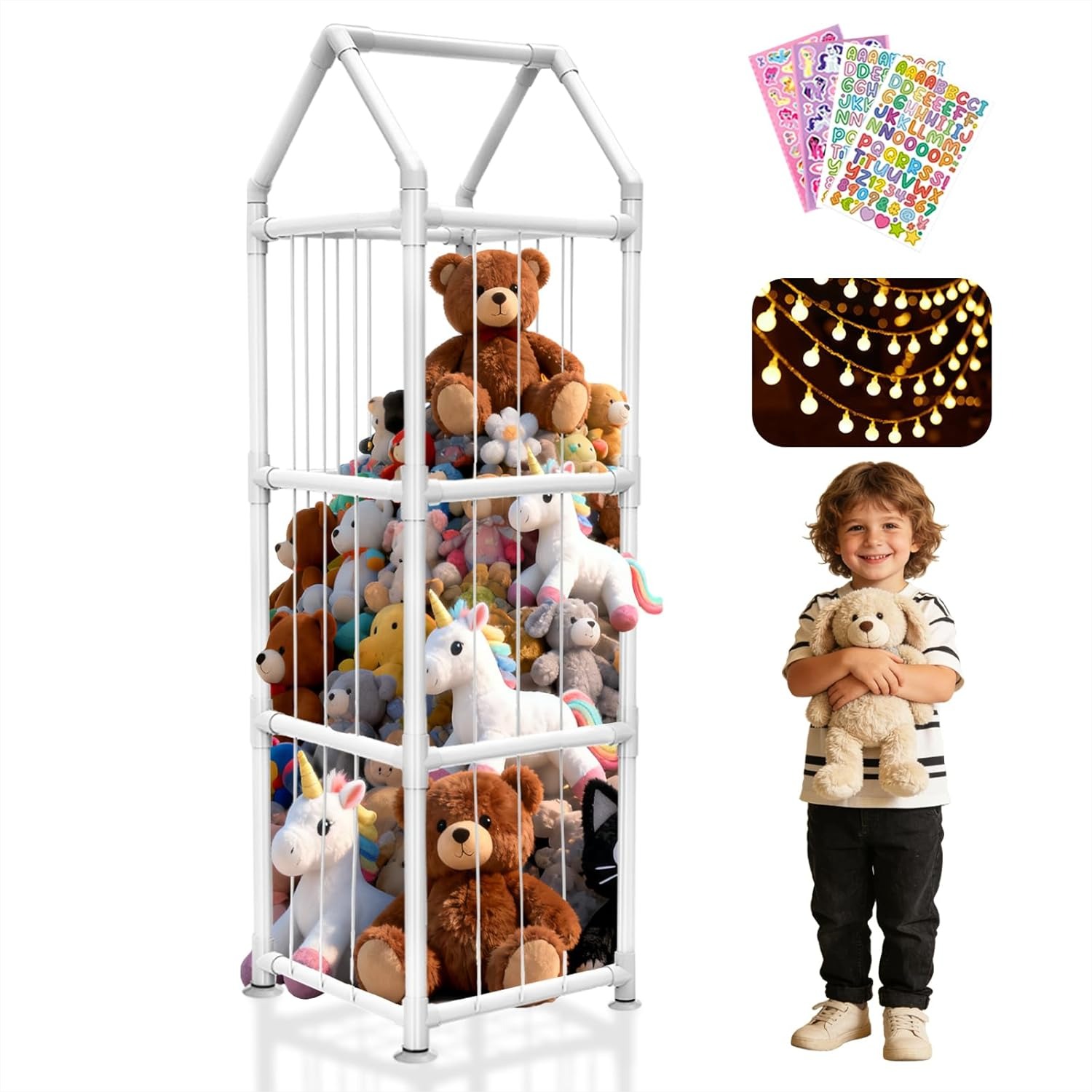 Kids Toys Kids Toys - Stuffed Animal Storage with Suction Cups,