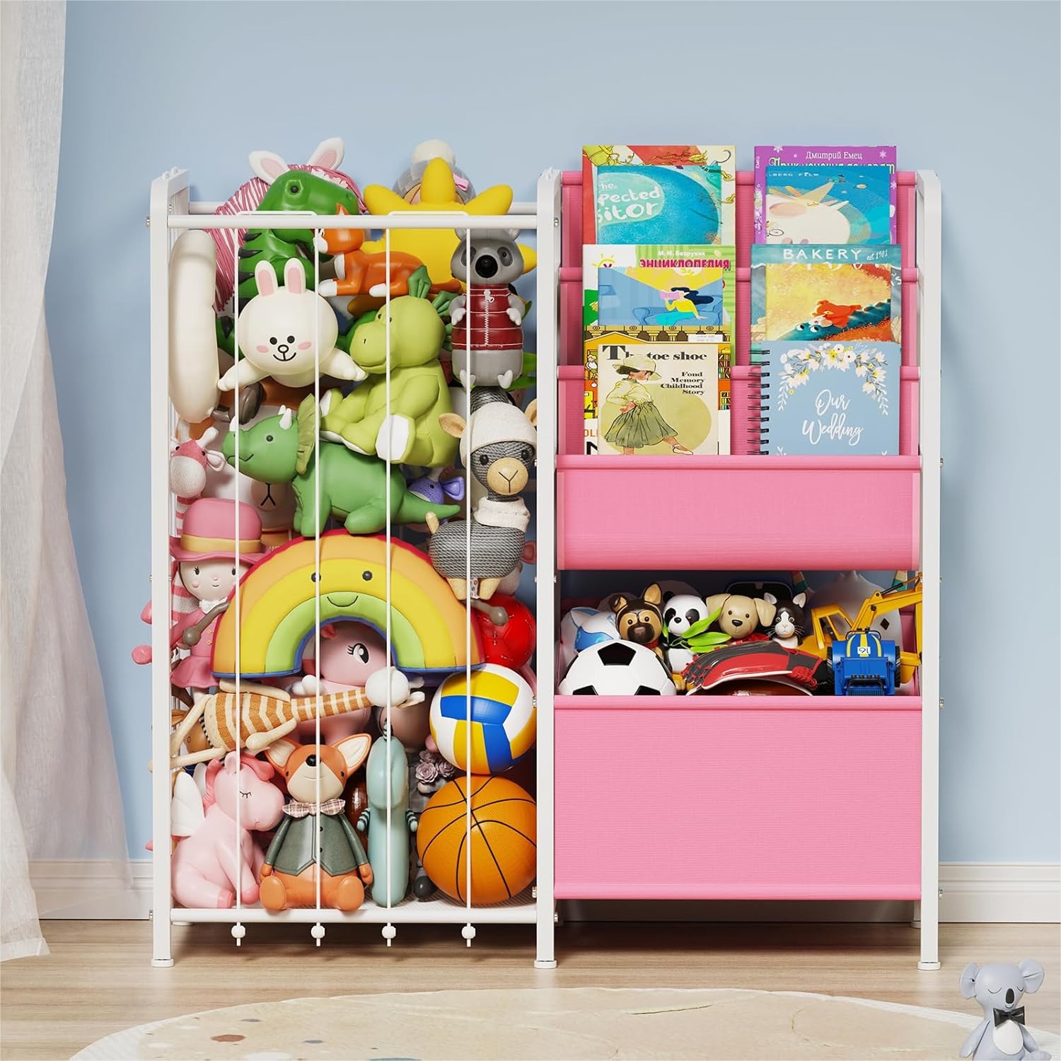 Kids Toys Kids Toys - 3-Tier Kids Bookshelf and Toy Storage