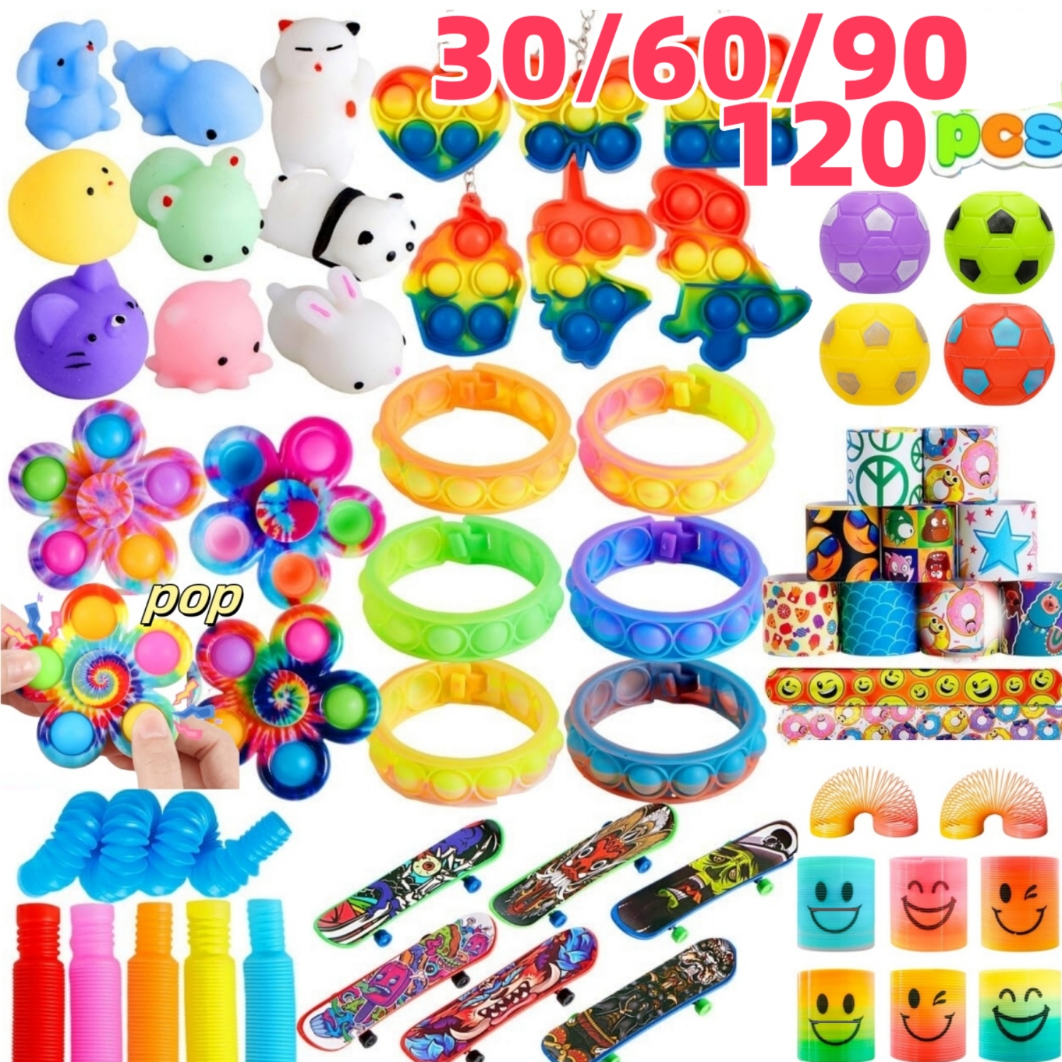 Bulk Pack of 30-120 Popular Fi - Kids Toys Kids Toys incelemesi ve fiyatı