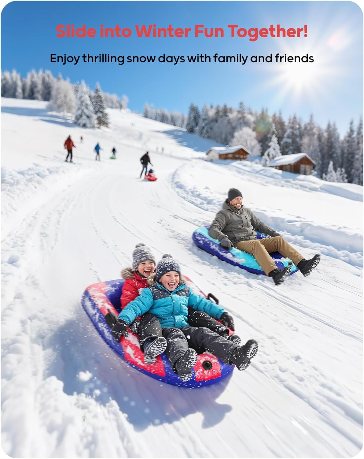 QPAU Inflatable PVC Snow Sled  - Kids Toys Kids Toys incelemesi ve fiyatı