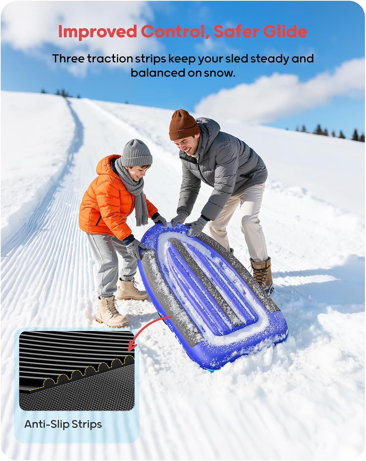 QPAU Inflatable PVC Snow Sled  - Kids Toys Kids Toys incelemesi ve fiyatı