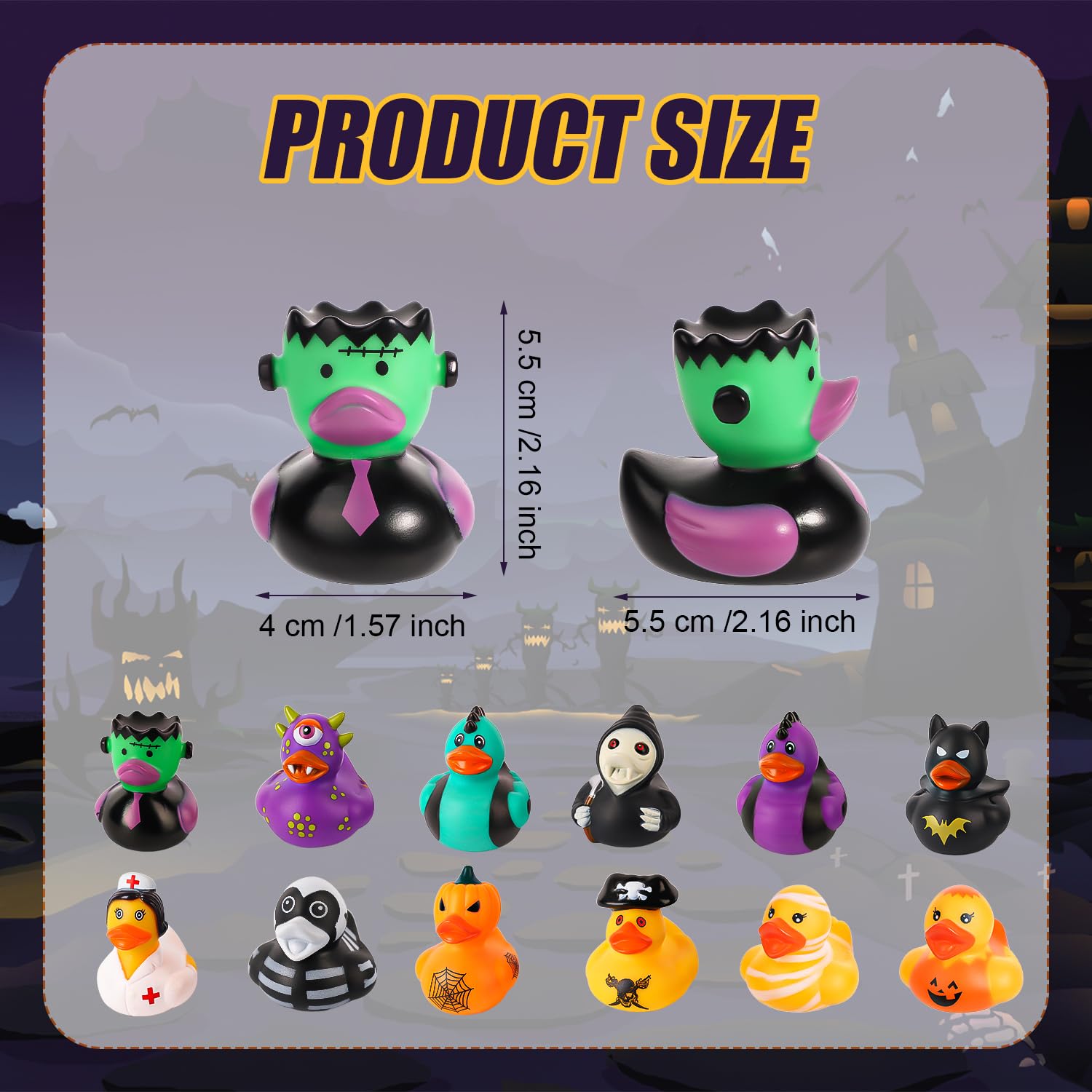 50/100PCS Halloween Rubber Duc - Rubber Duck Bath incelemesi ve fiyatı