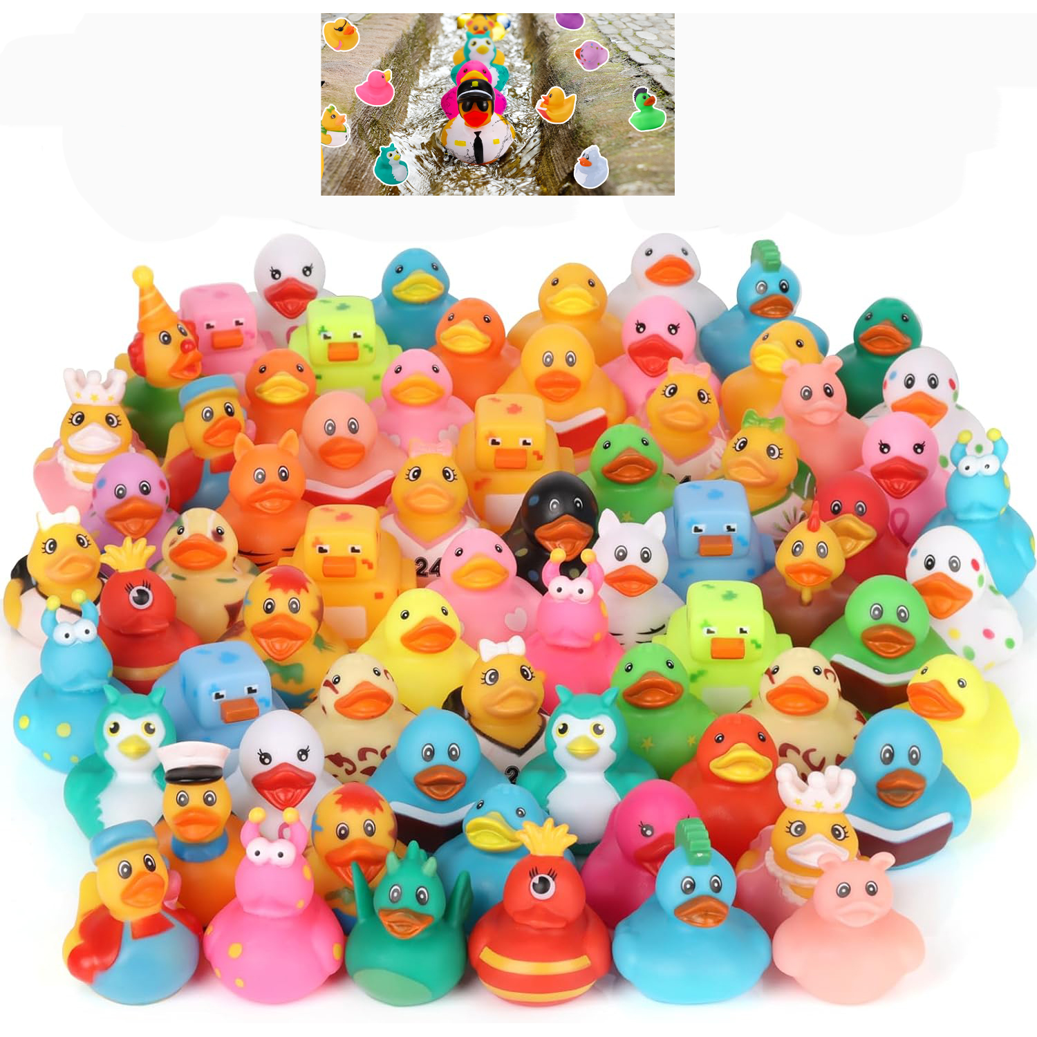 10-100PCS Rubber Duck for Jeep - Rubber Duck Bath incelemesi ve fiyatı