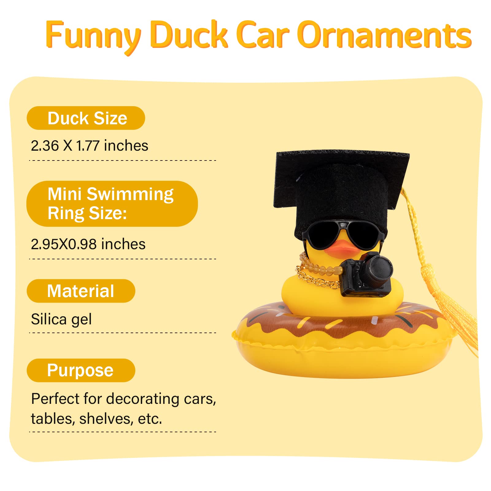 Duck Car Rubber Duck Dashboard - Rubber Duck Bath incelemesi ve fiyatı