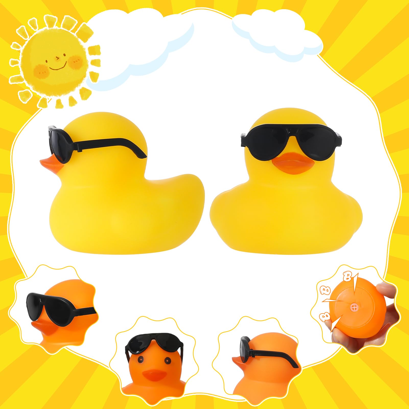 6/12/24/48PC Black  Rubber Duc - Rubber Duck Bath incelemesi ve fiyatı