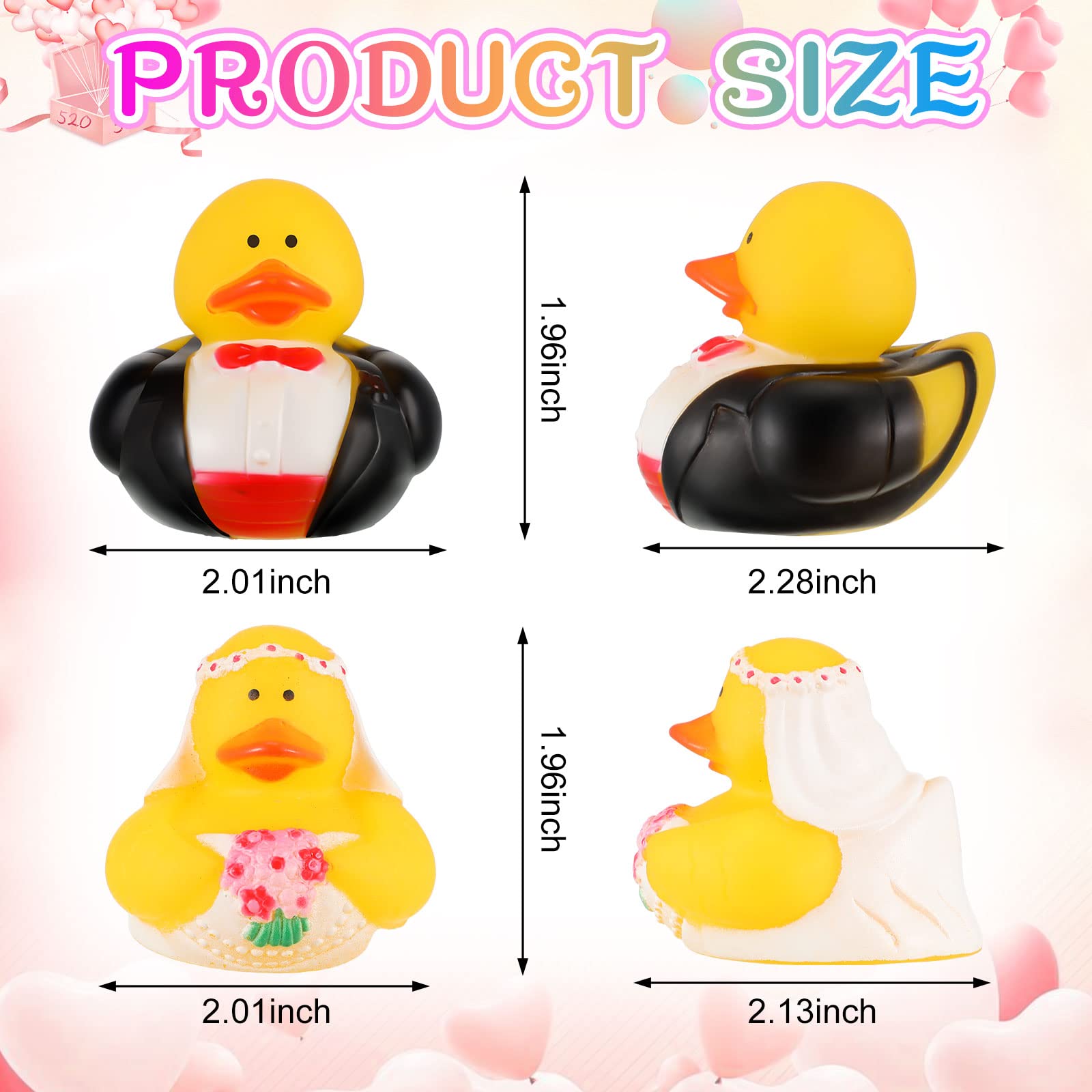 24/48 Pcs Wedding Rubber Ducks - Rubber Duck Bath incelemesi ve fiyatı