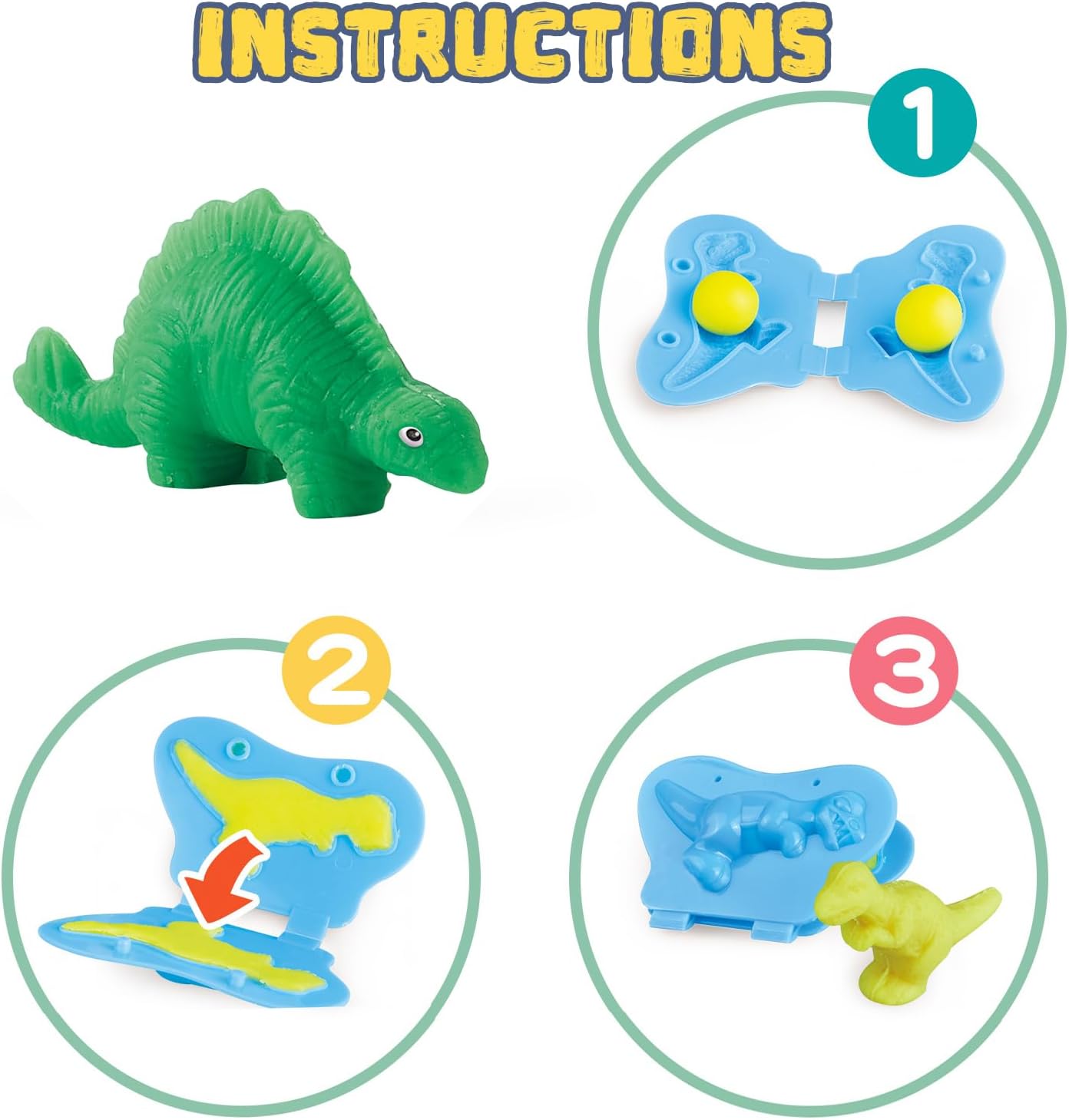 Dinosaur Color Dough Toys Set  - Kids Toys Kids Toys incelemesi ve fiyatı