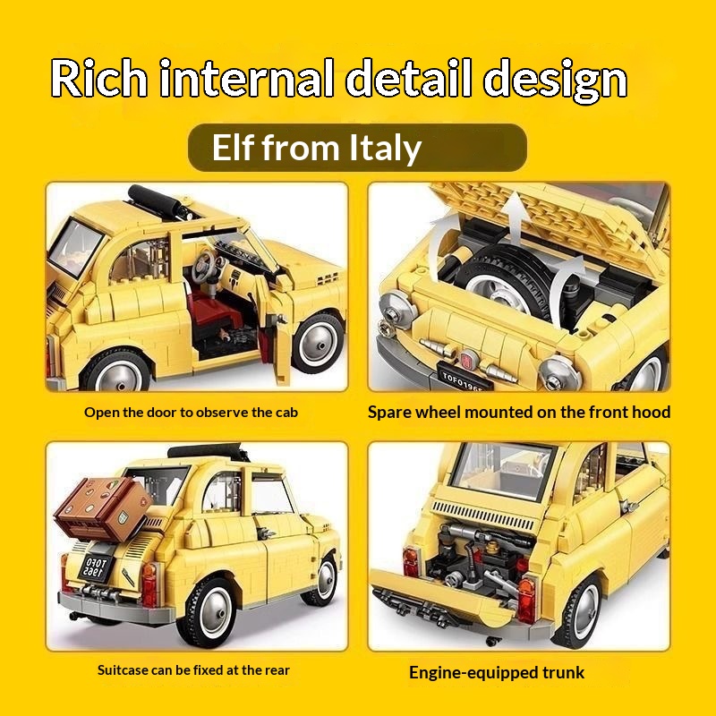Compatible Lego 10271 Fiat 500 - Kids Toys Under 500 incelemesi ve fiyatı