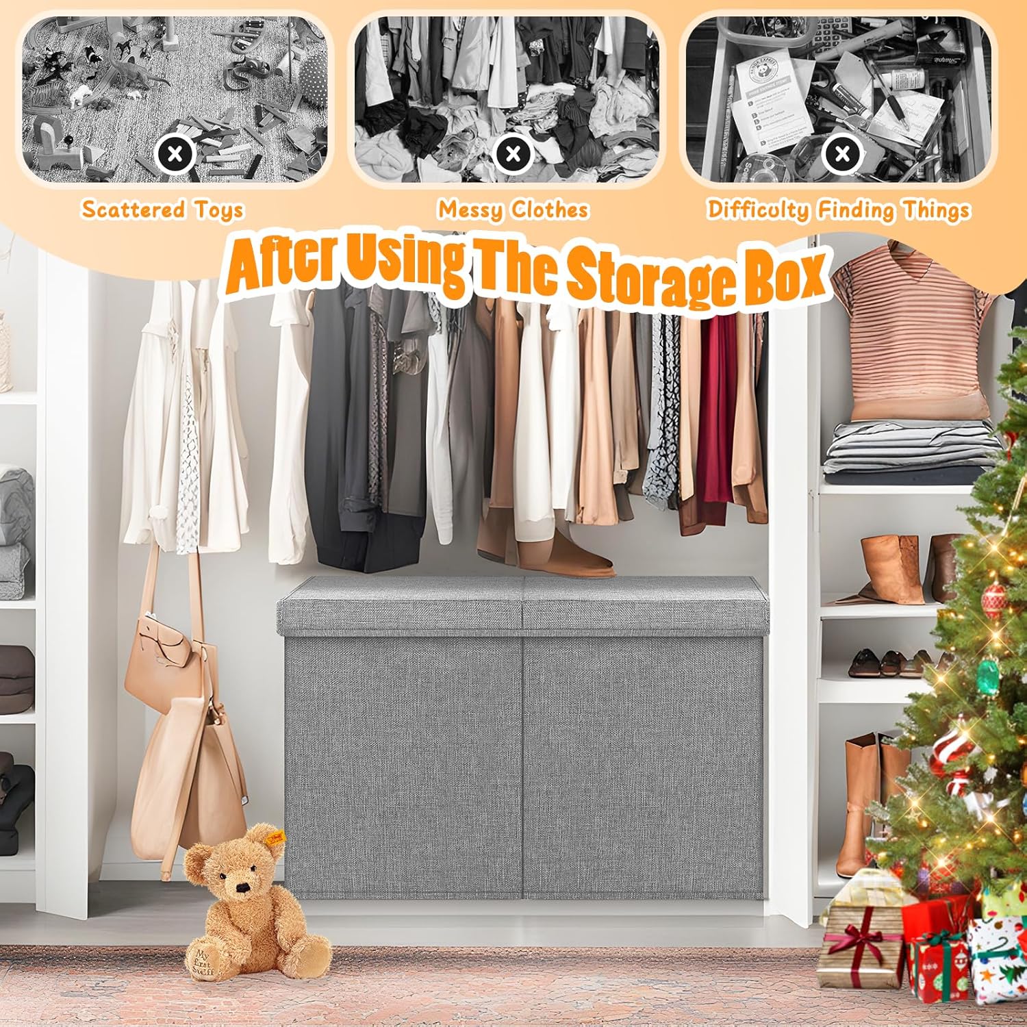 Large Toy Storage Box with Lid - Kids Toys Kids Toys incelemesi ve fiyatı