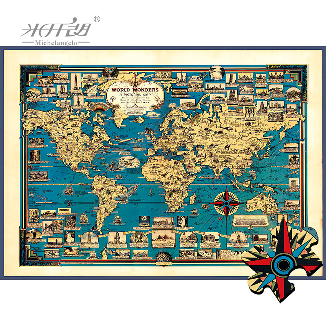 Michelangelo Wooden Jigsaw Puz - Kids Toys Under 1000 incelemesi ve fiyatı