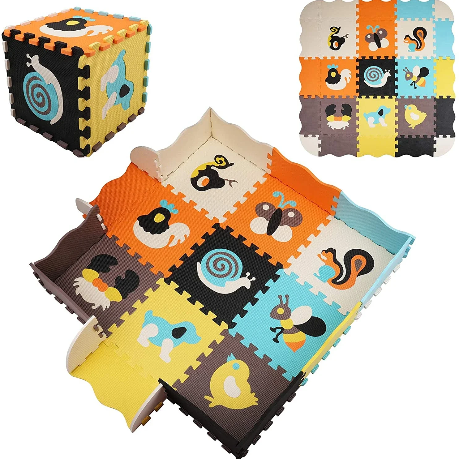 Animal Pattern Baby Play Mat P - Kids Yoga Toys incelemesi ve fiyatı