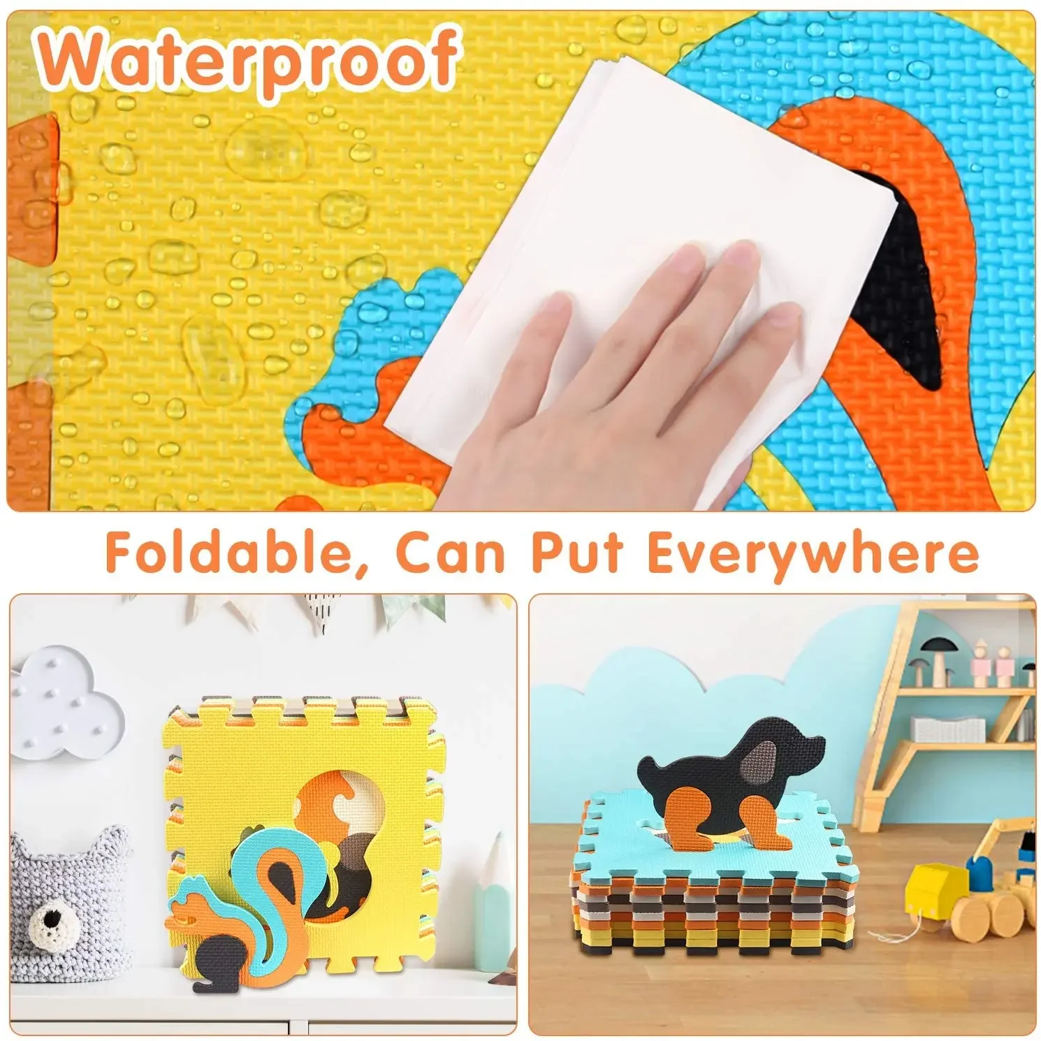 Animal Pattern Baby Play Mat P - Kids Yoga Toys incelemesi ve fiyatı