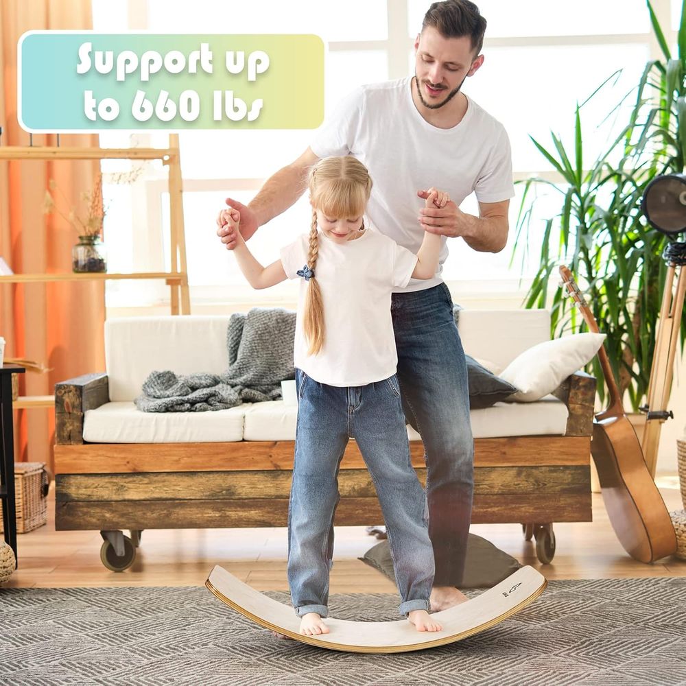 35 Wooden Balance Board for Ki - Kids Yoga Toys incelemesi ve fiyatı